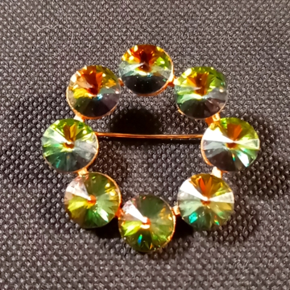 Vintage Circular Design Brooch
